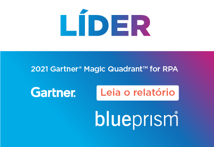 2021 Gartner Magic Quadrant for RPA. Leia o relatorio.