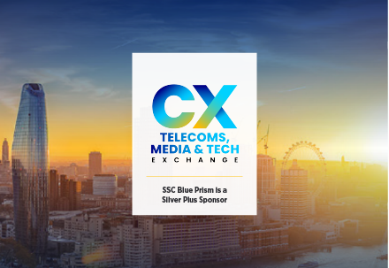 CX Telecoms Media & Tech Exchange, SSC Blue Prism is a Silver Plus Sponsor